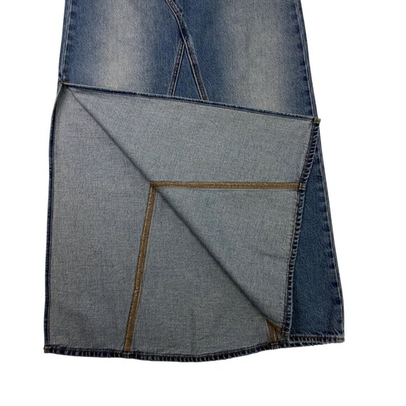 Levi’s Premium Iconic Long Denim Maxi Skirt Blue Women’s 24 / 00 / XXS NWT - Picture 6 of 15